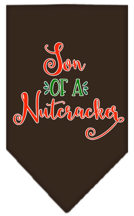 Son of a Nutcracker Screen Print Bandana Cocoa Large